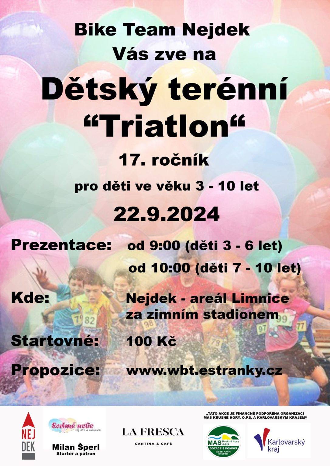 Dětský terénní triatlon 2024 Nejdek